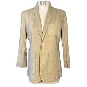 Alex Mill 100% Linen Khaki Tan Women's Blazer Size Medium